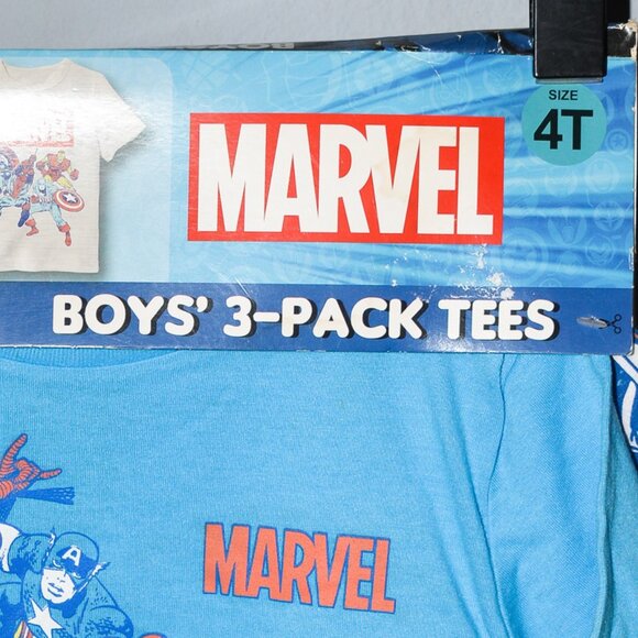 MARVEL BOYS' 3-PACK TEES - Picture 4 of 4
